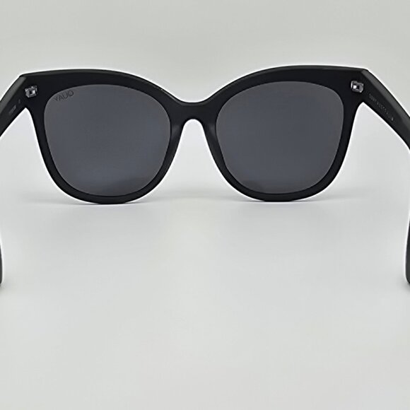 Quay Australia It’s My Way Black Rubber Frame Smoke Grey Lens Cat Eye Sunglasses - Picture 7 of 16